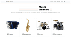 Desktop Screenshot of musik-lienhard.de