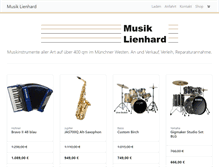 Tablet Screenshot of musik-lienhard.de